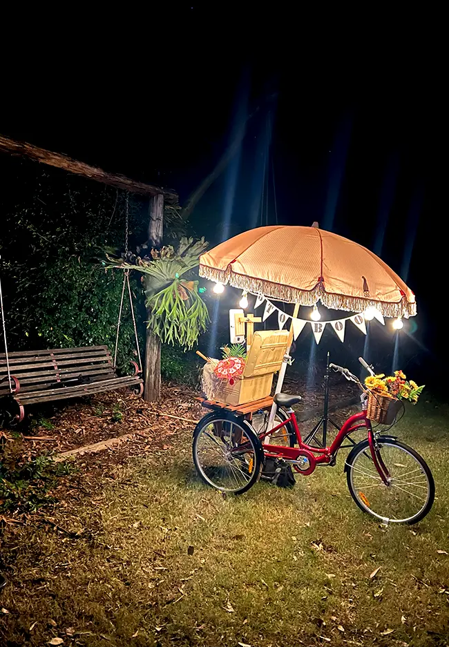 Garden Party Booth Night in a private garden.webp