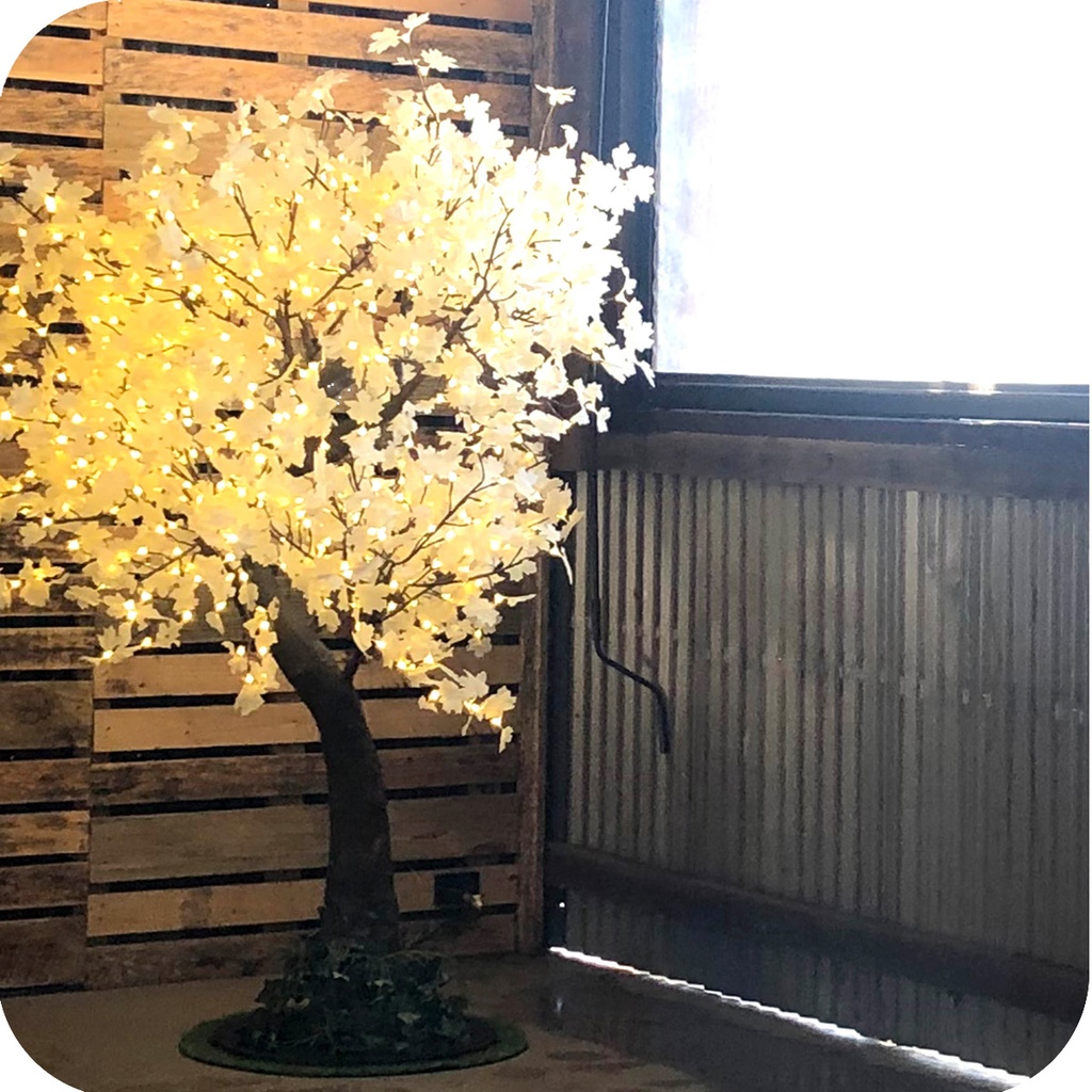 2m Tall Led Trees (White Maple)