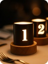 Timber and Bronze Table numbers