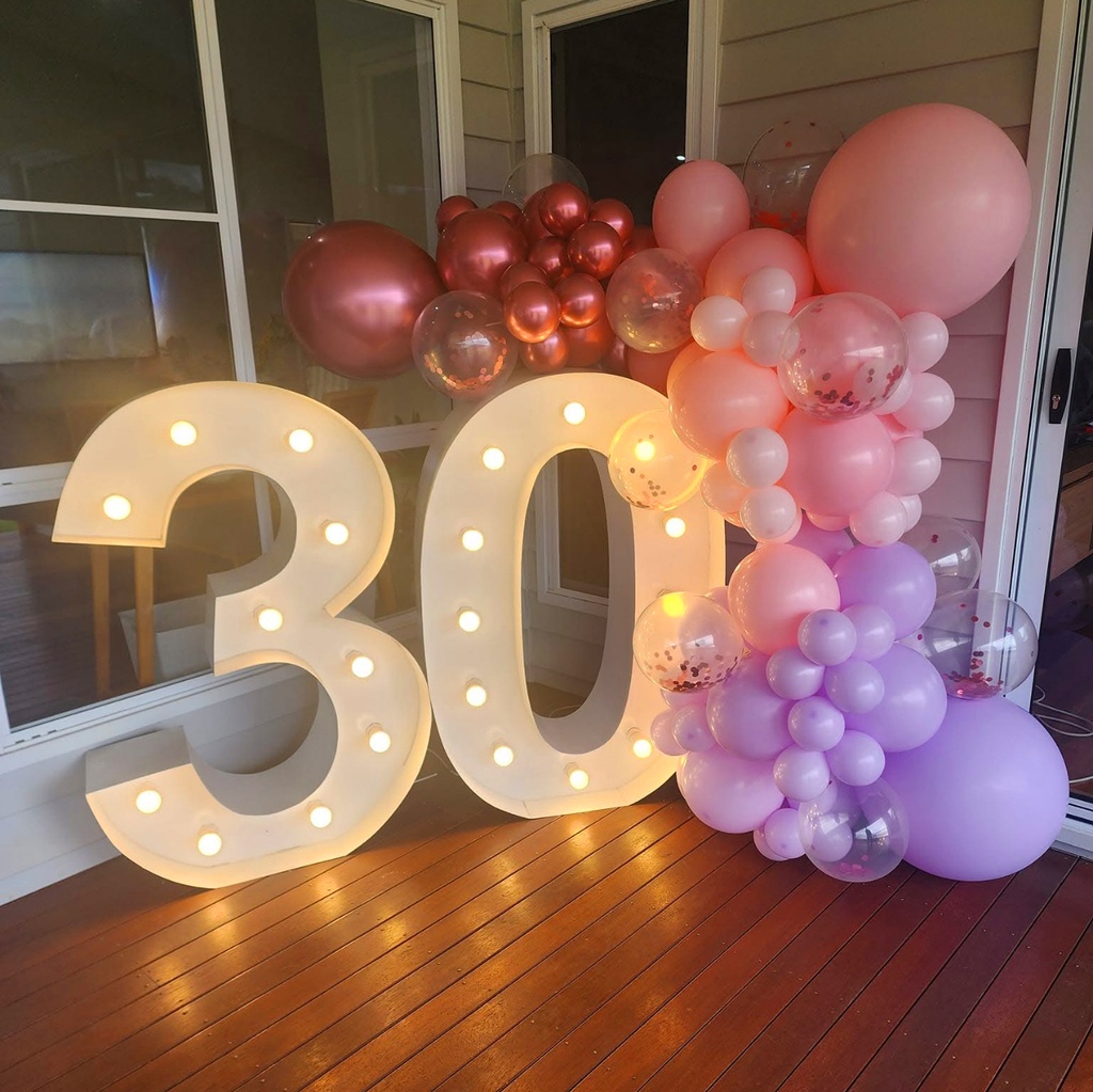 1.2m Marquee Light Up Numbers